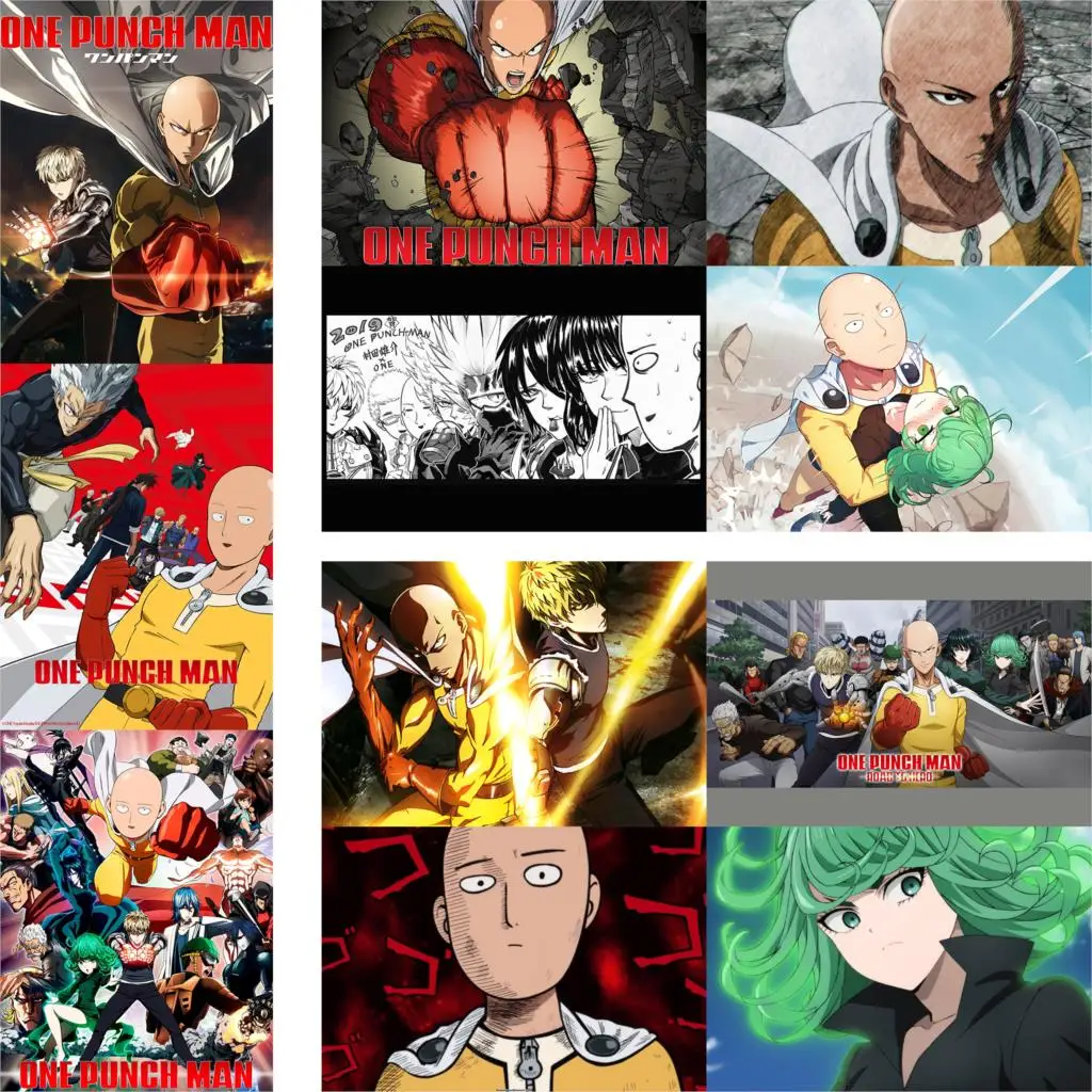 Постеры One Punch Man глянцевая бумага чернильный принт четкое изображение Украшение