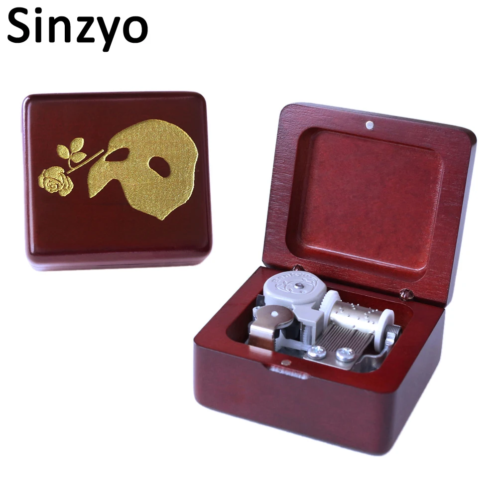 Деревянная музыкальная шкатулка Sinzyo ручной работы для маскарада подарок на день