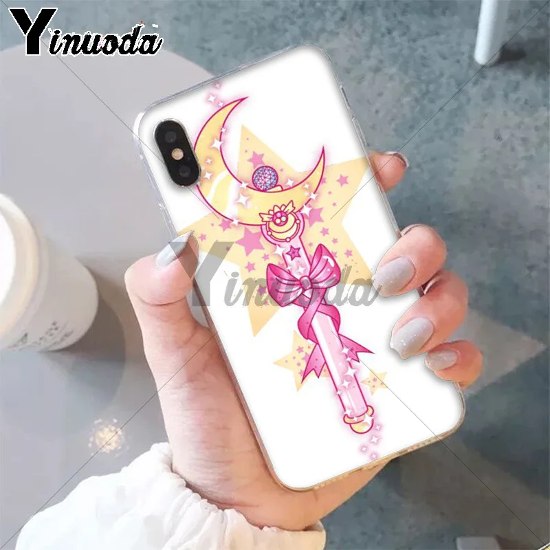 11pro MAX Модный Сейлор Мун волшебная палка мягкий чехол для телефона iPhone X XS 6 6S 7 7plus 8