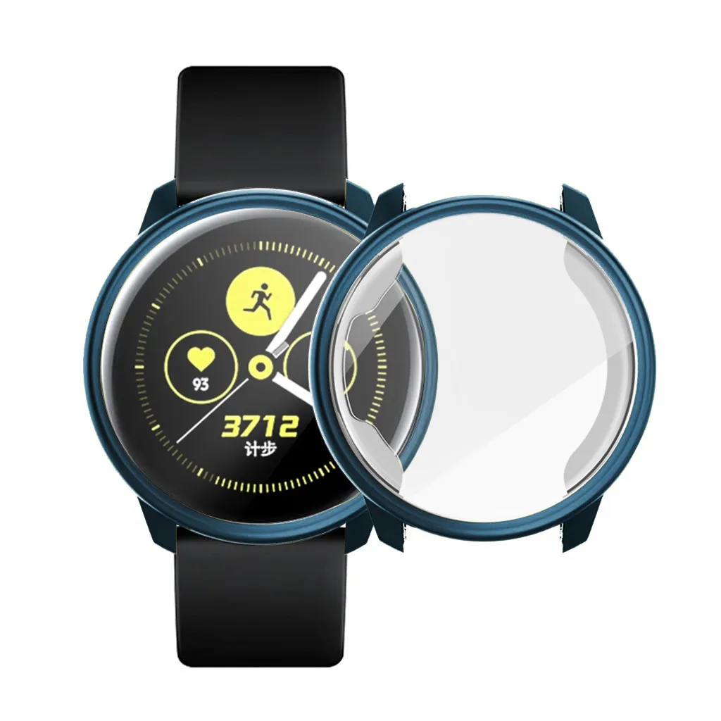 Модные спортивные Прочные часы, чехлы для samsung Active Watch, 3 шт., гальванический прозрачный чехол из ТПУ с пленкой, легко снимается