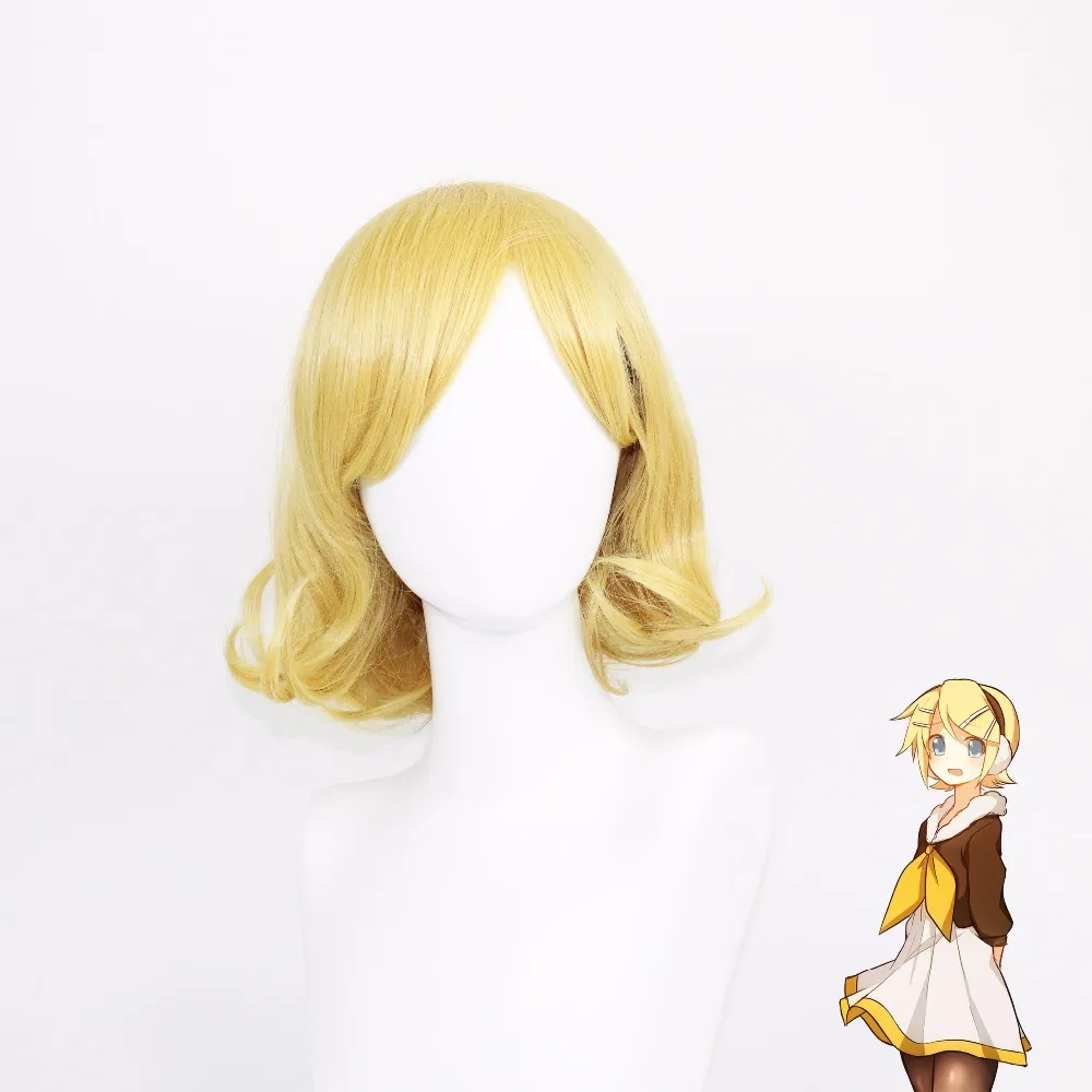VEVEFHUANG Vocaloid Kagamine Len Rin высококачественный парик для косплея термостойкие