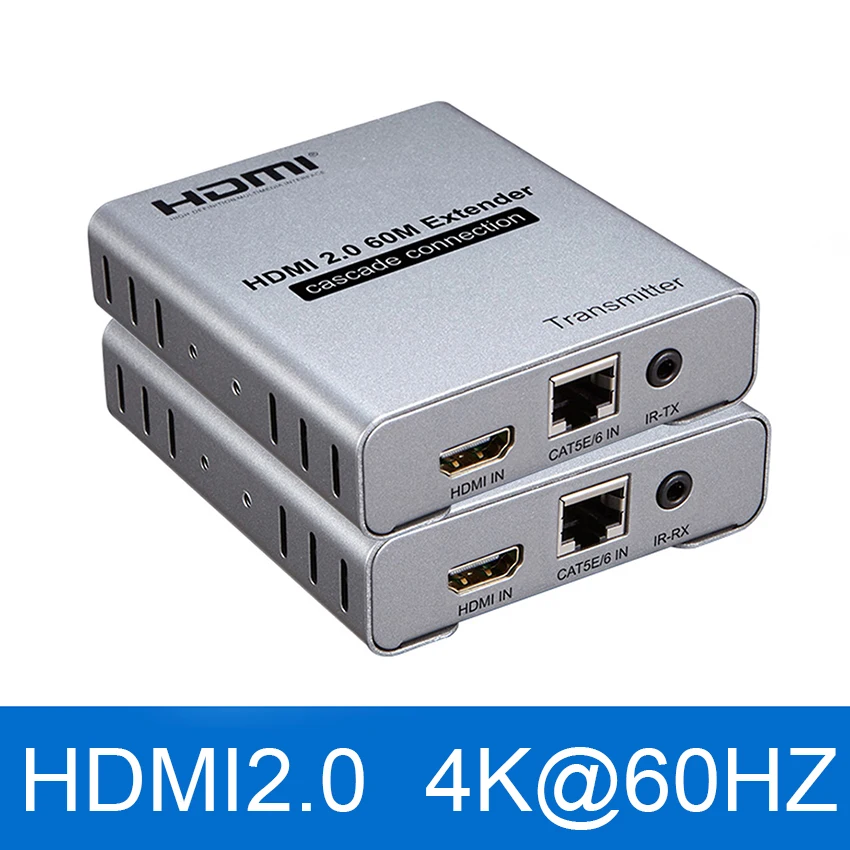 HDMI 2 0 4 K @ 60 HZ M удлинитель 4K 30 1080 P 120 по Ethernet RJ45 CAT5e/6 кабель локальная Петля выход с ИК