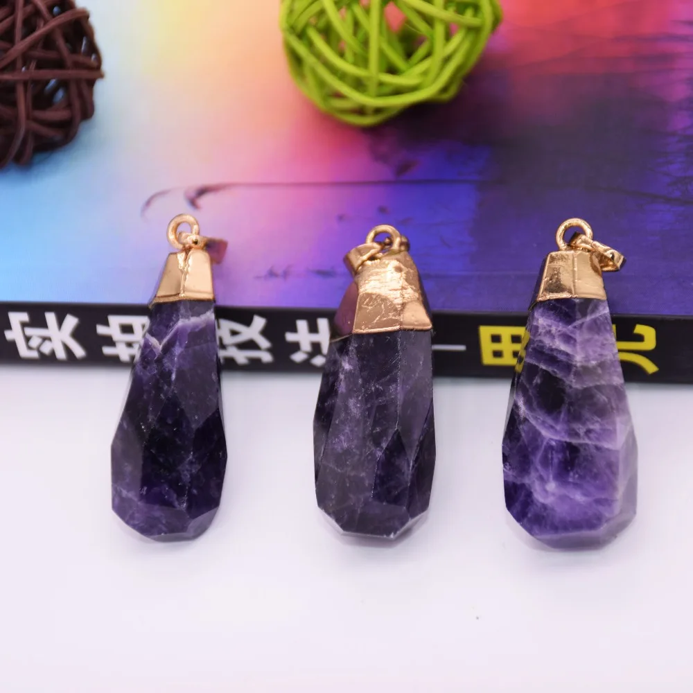 Природный Рок-кристалл Кварцевый кулон Femme 2019 Прозрачный Кристалл кварц