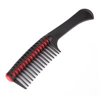 anti knot brush wide tooth comb black abs plastic heat resistant large wide tooth comb for hair styling tool