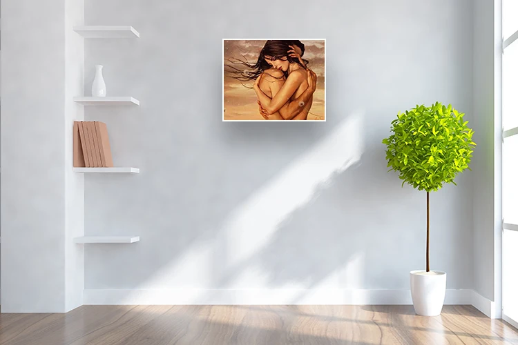 Краска по номерам, посылка, акриловая, 40x50, Обнаженная, для влюбленных, картина, картины на холсте, цветное искусство на стену, для декора гостиной, одна штука