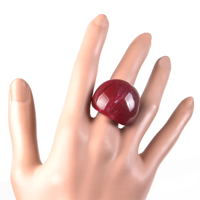 Женское геометрическое кольцо GuanLong большие и красивые круглые кольца из