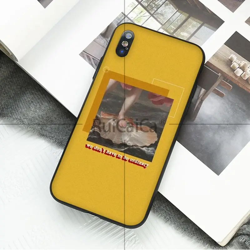 Чехол для телефона Ruicaica Great art aestic van Gogh Mona Lisa из ТПУ черного цвета iPhone 8 7 6 6S Plus 5 5S SE XR