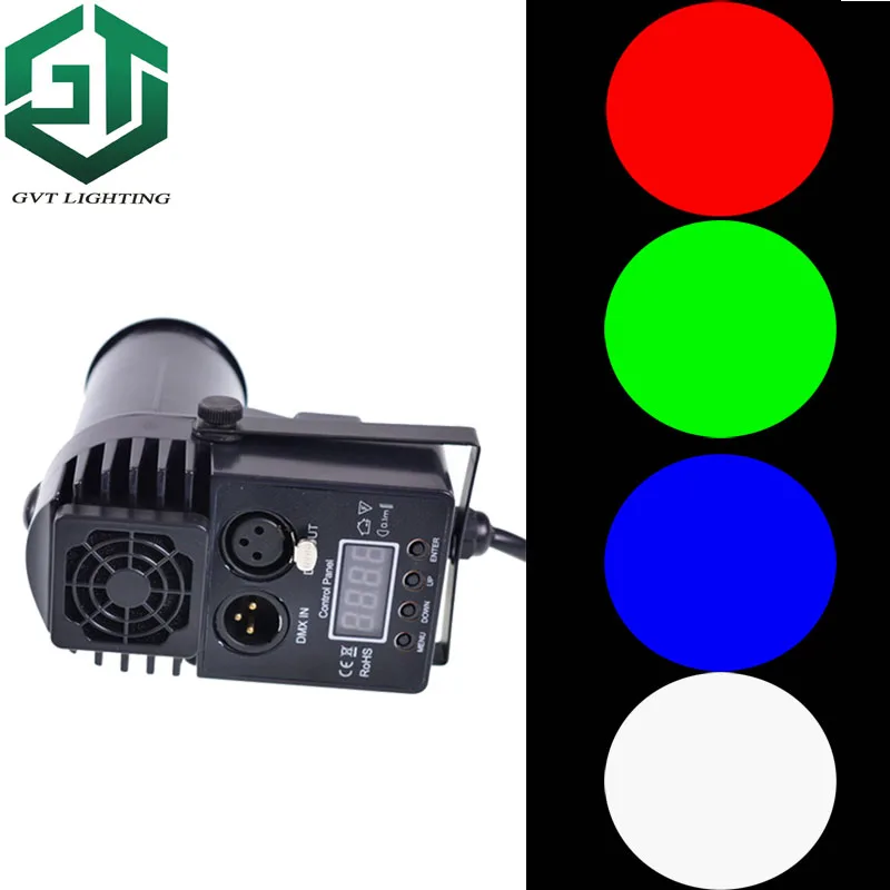 

10W RGBW 4 in 1 change color DJ Stage Spot Effect led Dmx pinspot light Mini LED Beam Spotlight For discos Party Club ball lamp