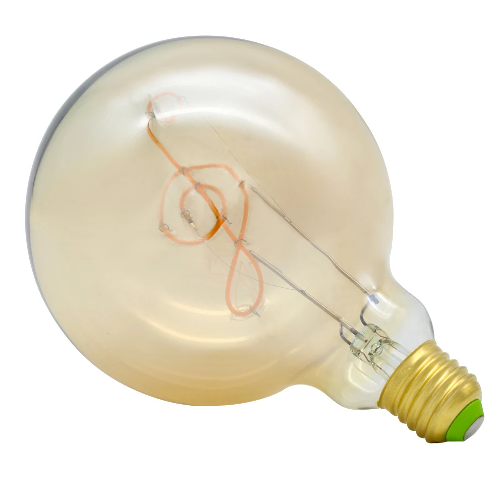 TIANFAN Edison ЛАМПЫ старинная лампочка G125 Светодиодная лампа музыкальная нить 4 Вт 220