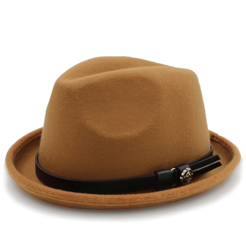 Фетровая Шляпа Fedora для мужчин и женщин осенне зимняя фетровая шляпа с модным