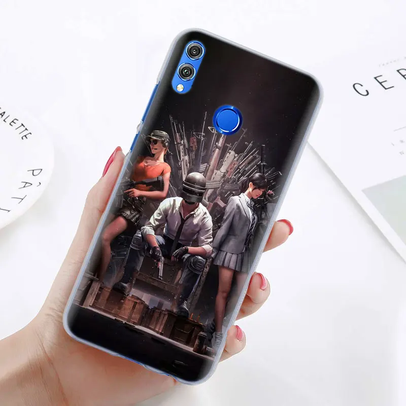 Pubg чехол для телефона для huawei Honor 8X 8A Pro 8C 8S 9 10 Lite 20i Honor Play Y7 Y9 крышка чехол Coque