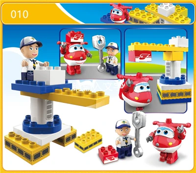 15 шт. Super Wings Набор строительных блоков образования DIY блоки игрушки модели и