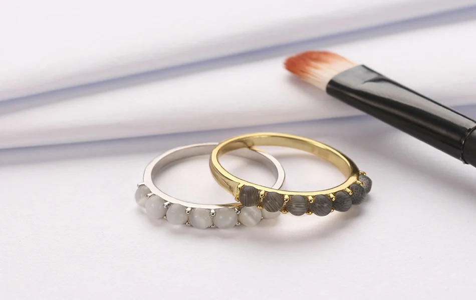 ORSA JEWELS роскошные 925 пробы серебряные женские кольца с камнем кошачий глаз вечность круглой формы изысканные свадебные кольца ювелирные изделия подарок ASR68