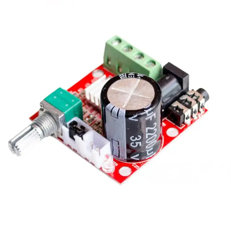 

KYYSLB 2018 PAM8610 Mini Power Amplifier Board TDA2030 12V 10W Pure Class D Stereo Amplifier