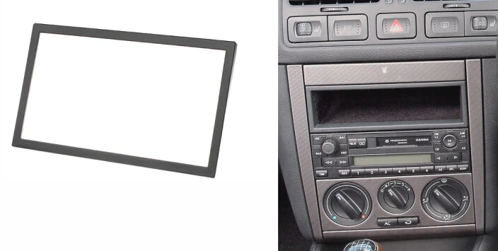 Двойной Din радио фасции для VW Passat B5 Bora Golf IV Jetta рамка стерео панель аудио рамка Dash монтажный комплект