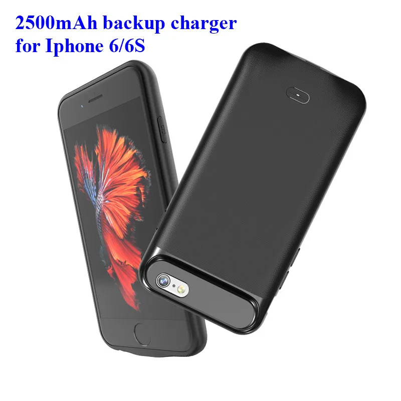 2500mah Блок питания батареи Чехол для iPhone6/6 S внешний резервный банк зарядное