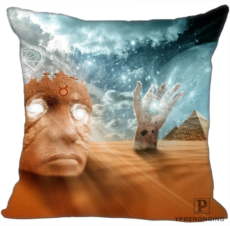 Square Pillowcase Пользовательские пирамиды египетская квадратная Наволочка на молнии чехол для подушки 35X35,40x40,45x45 см(одна сторона) 180522-02-24 - Цвет: Square Pillowcase