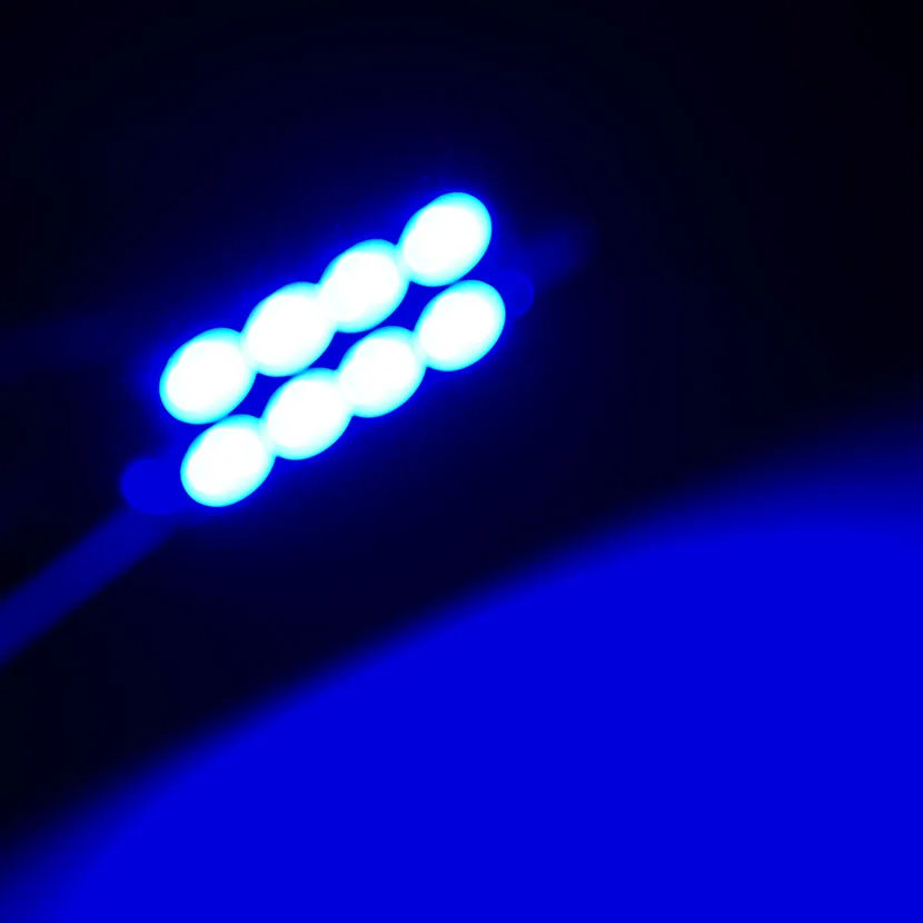 AORUNYEBAO 100X Белый Синий гирлянда 41 мм 8 LED 5050 SMD Авто C5W Купольная интерьерная лампа