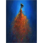 5D алмазная картина Полная площадькруглый абстрактный балет танцор вышивка стразами девушка вышивки крестом наклейки с мозаичной вышивкой WG1202