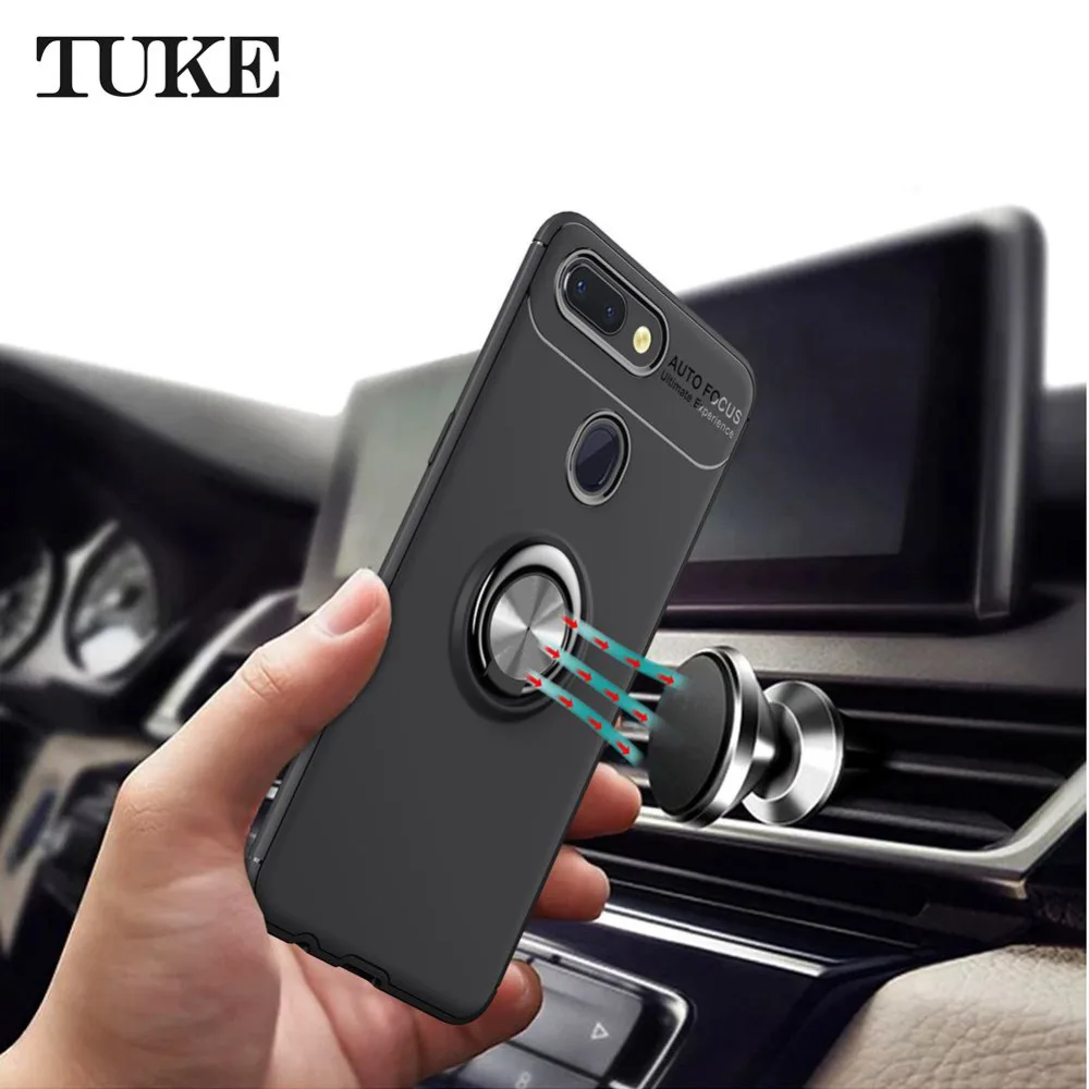 Для Oppo R15 кольцо держатель Мягкие TPU 360 градусов вращения анти-скольжения