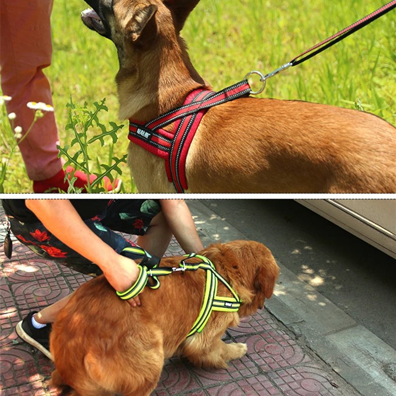 Поводок для собак мягкий дышащий поводок прогулки жилет нейлоновый жгут