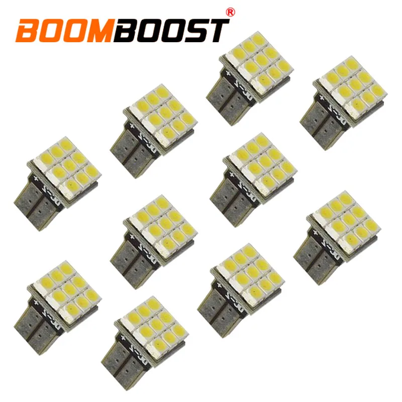 

10 pieces Car LED SMD Bulbs universal auto Interior Lighting car width lamp 9smd 3528 12v car license plate light