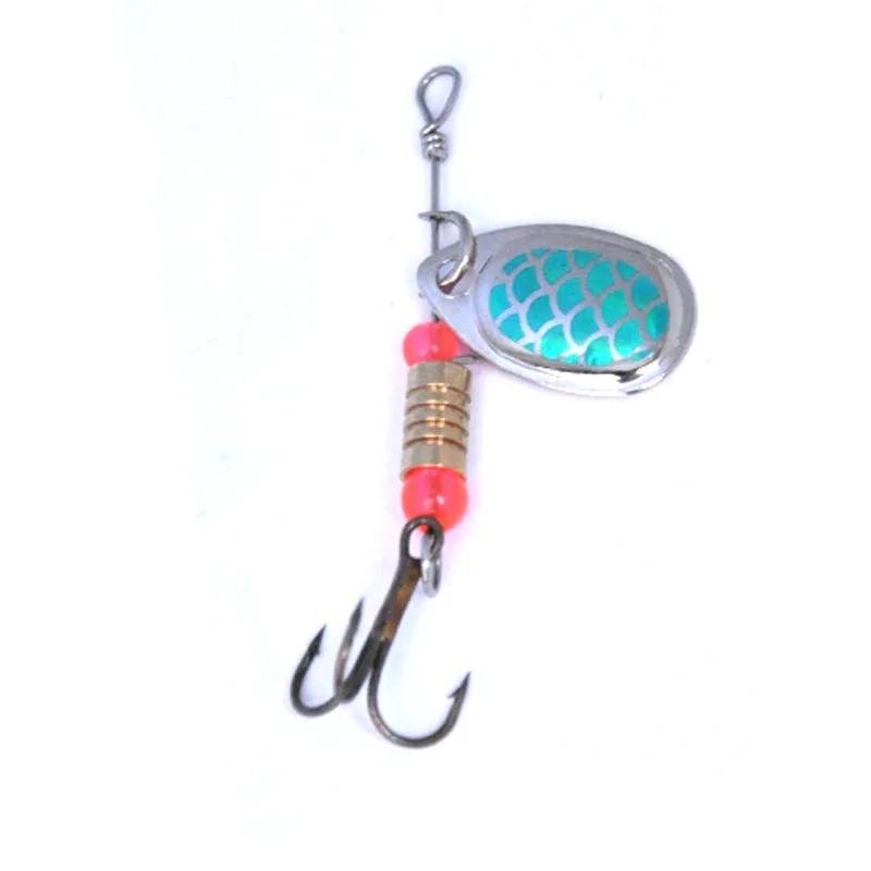 Рыболовная ложка OLOEY металлическая Серебряная приманка блесны жесткая для