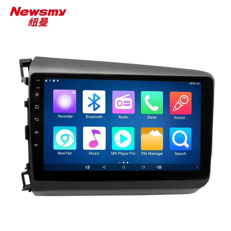 4 г HD 24 часов в прямом эфире Android 7 DVR Bluetooth Wi Fi 9 дюймов для Honda Civic 2016 умный автомобиль