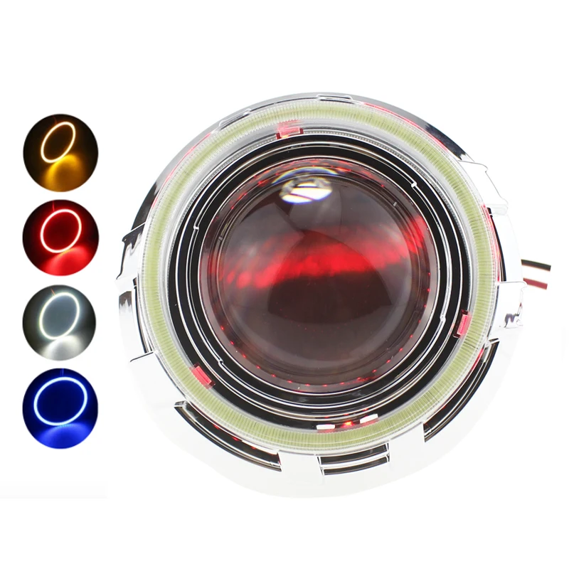 2x COB Angel Eyes Car Halo Ring Light Fog Lights 60/70/80/90/100/110/120mm LED Headlight Universal for Motorcycle | Автомобили и