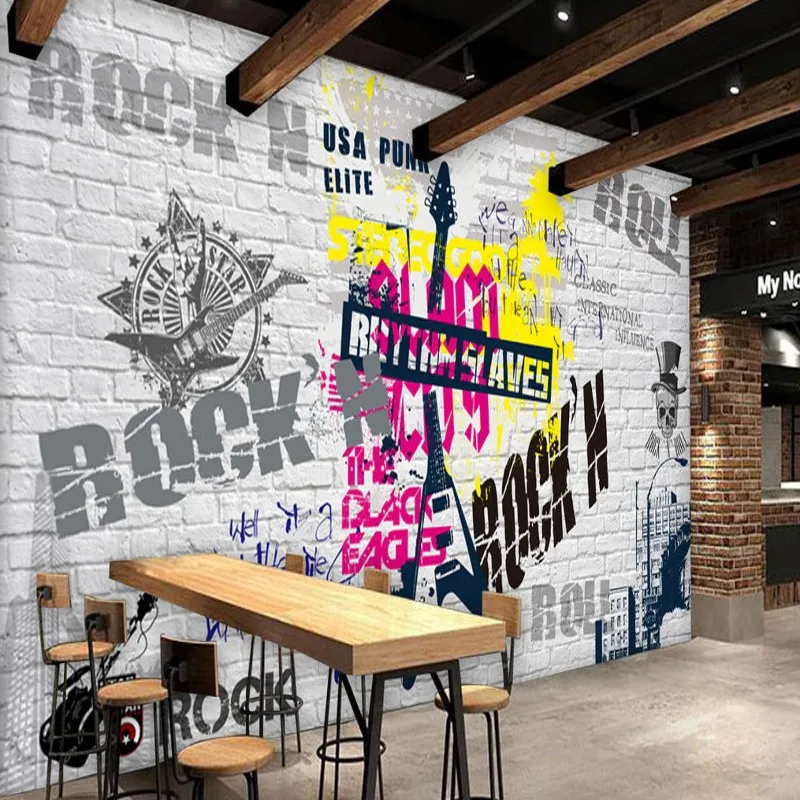Фотообои на заказ Европейская американская поп-рок фрески бар КТВ фон Настенные