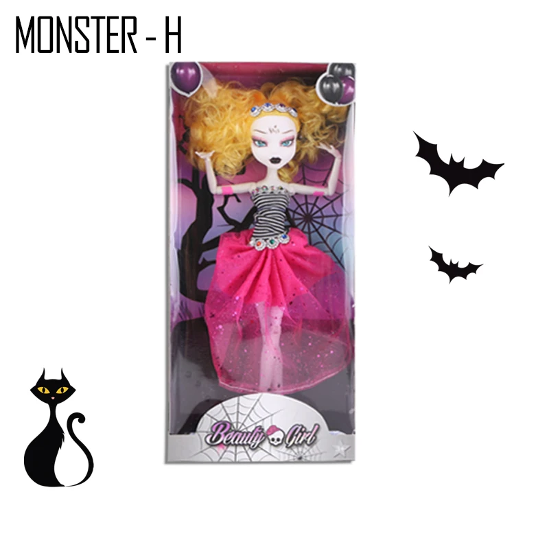 monster - H 1 шт./компл. совместное 28 см Monster Плюшевые игрушки высокое куклы, игрушки для девочек Обучающие куклы bjd кукла Монстр подарок для девочек высокое оригинальная модная Кукла - Цвет: monster - H