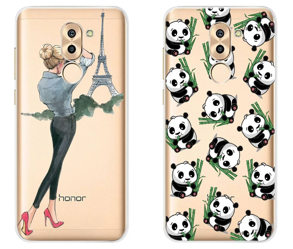Модный чехол для телефона huawei GR5, задняя крышка, силиконовый мягкий чехол из ТПУ для huawei mate 9 Lite, чехол, чехол для Honor 6X Funda