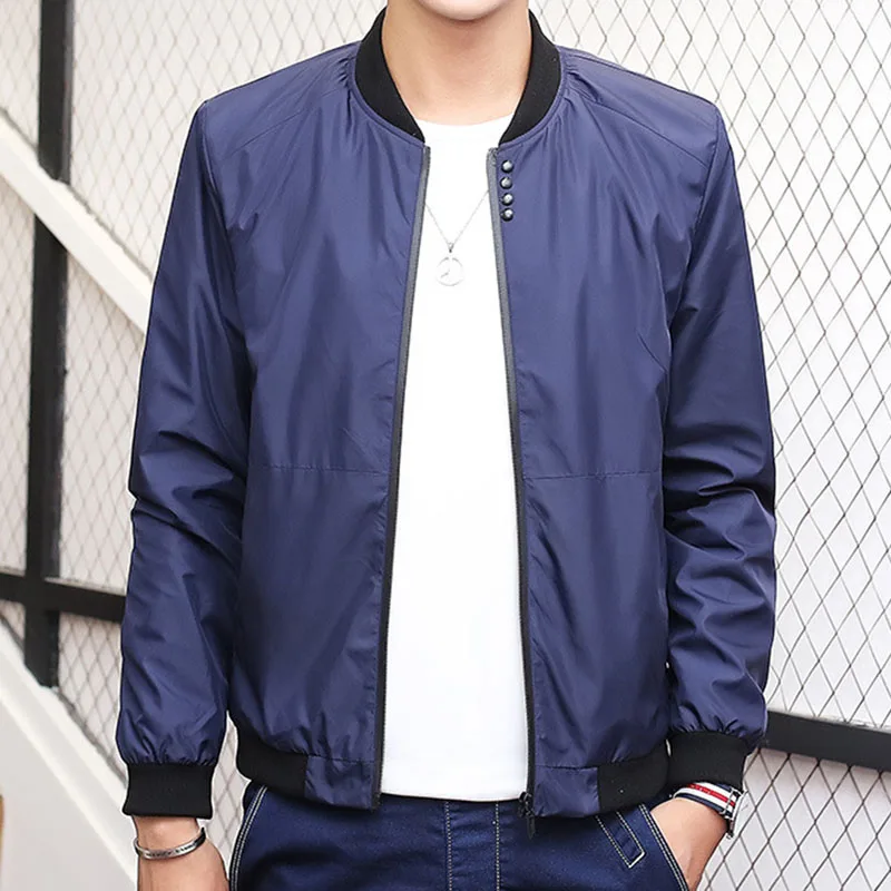 Куртка бомбер мужская весна 2018 приталенная Мужская куртка спортивная одежда