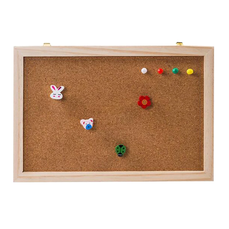 Доска для сообщений из пробкового дерева Phellem деревянная подвесная доска рамка