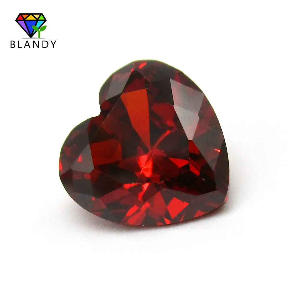 Garnet 50 шт./лот 3,0~ 15 мм 5A фиолет, оливковый, фиолетовый, черный, розовый, белый кубический цирконий камень CZ драгоценные камни для ювелирных изделий - Цвет: Garnet