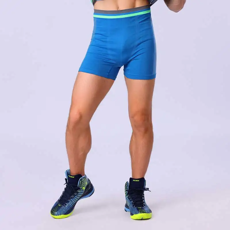 Мужские спортивные быстросохнущие тренировочные компрессионные Капри