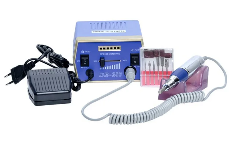 Профессиональная электрическая дрель для дизайна ногтей 220 В 15 Вт с европейской