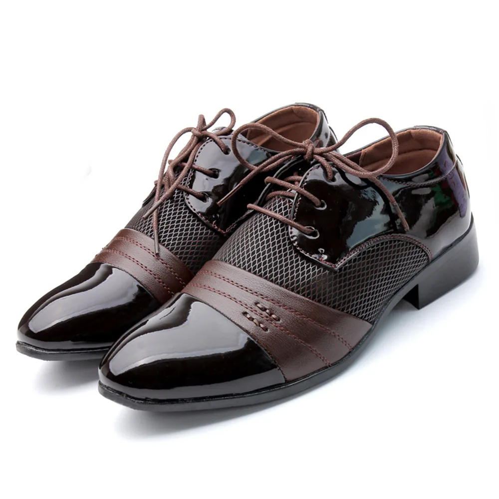 Мужские туфли-оксфорды на плоской подошве со шнуровкой новинка 2019 модная мужская