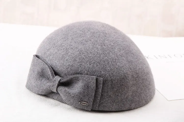 Женская шерстяная шляпа Fedoras, Осень-зима, шерстяные модные береты, Женские повседневные Шапки, английский стиль, Джокер, элегантная шапка художника, шапка стюардессы B8968