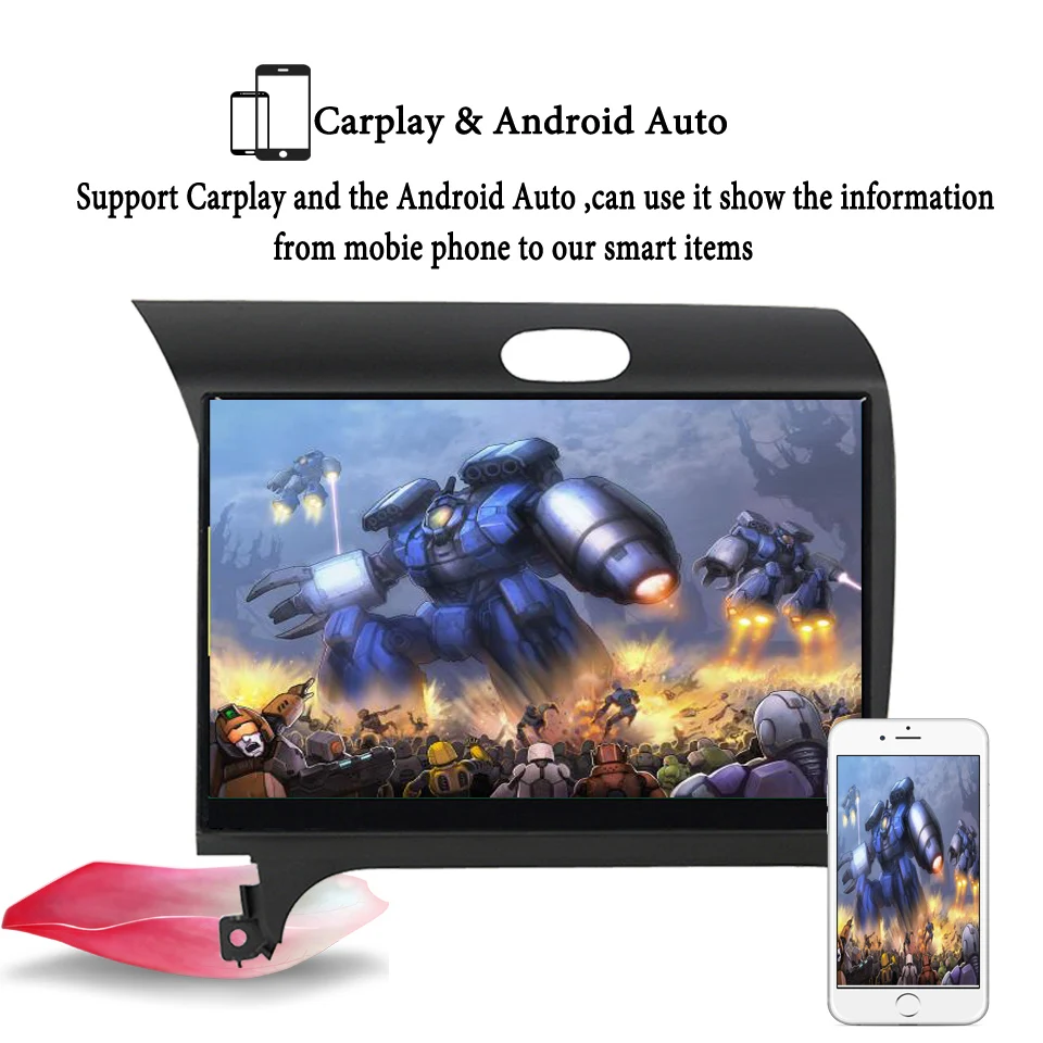 9-дюймовый автомобильный DVD-плеер на Android 10 0 для Kia K3 Cerato Forte 2012-16 навигация радио Wi-Fi