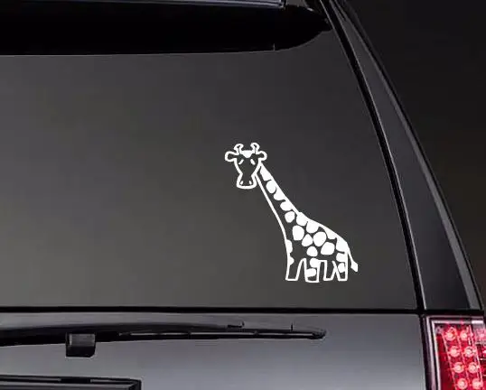 

Короткие ножки Жираф высечка виниловый бампер наклейка черный/белый современное искусство Декор Горячая продажа ZP0587