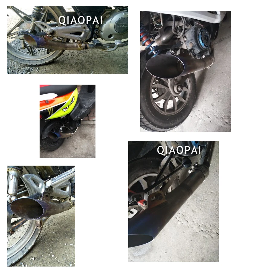 Мотоциклетная выхлопная труба глушитель GY6 средняя Соединительная скутер Escape