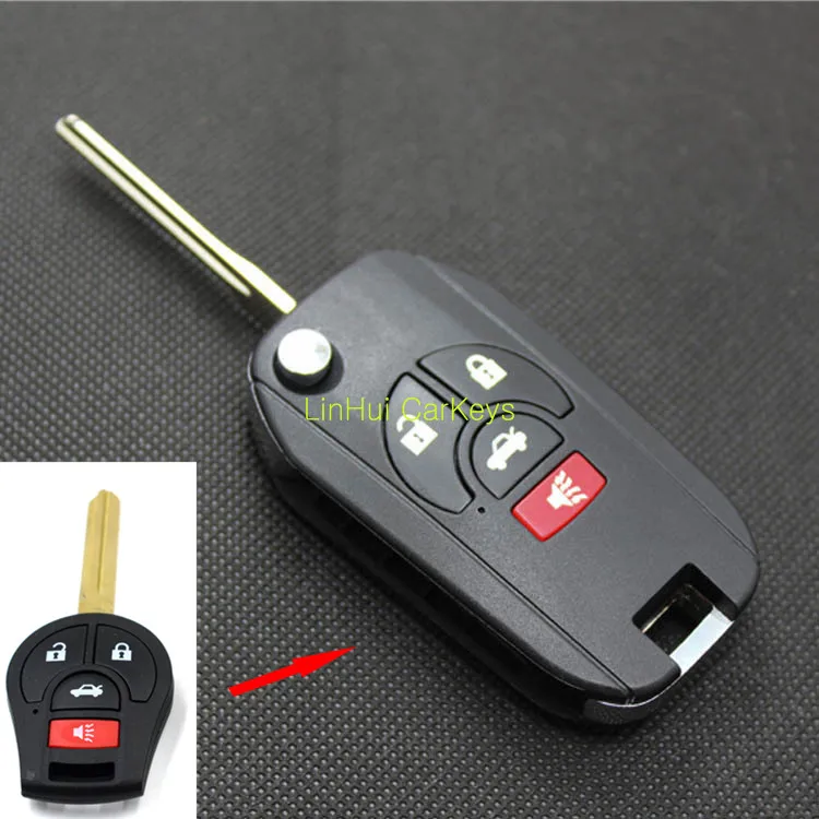 PINECONE для NISSAN Sunny March Tiida Sylphy 3 + 1 кнопки необработанное лезвие модифицированные