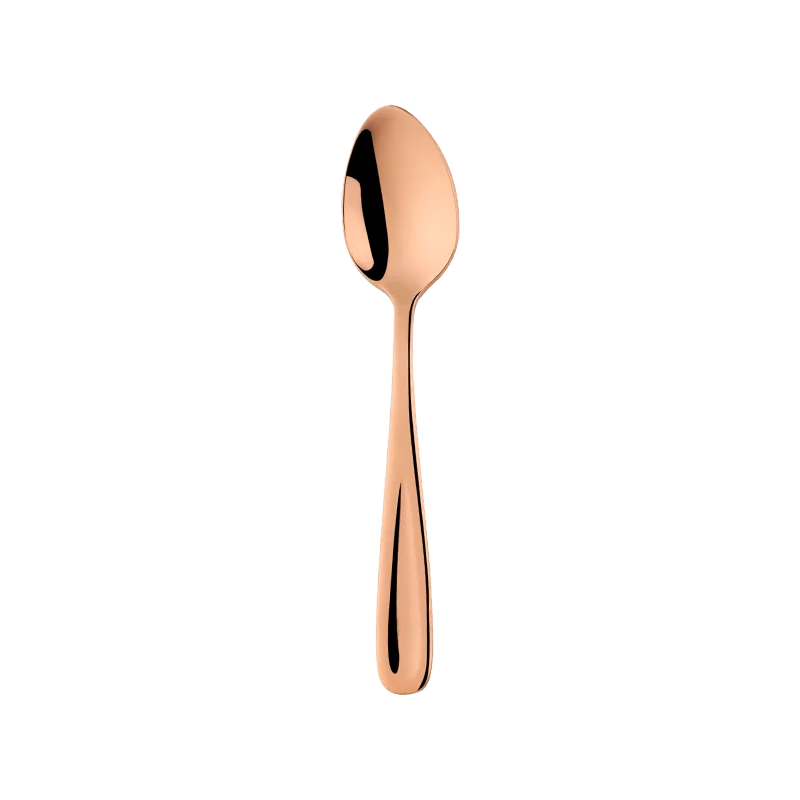 RoseGold-1 Pcs 1 шт. Чай Кофе суп Мёд десертная ложка Металл 18/10 Нержавеющая сталь Радуга посуда столовые приборы детская мини ложки - Цвет: RoseGold-1 Pcs