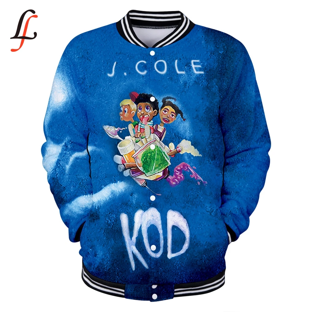 Kod J Cole Drake 3D Мужская и Женская бейсбольная куртка толстовки зимние повседневные