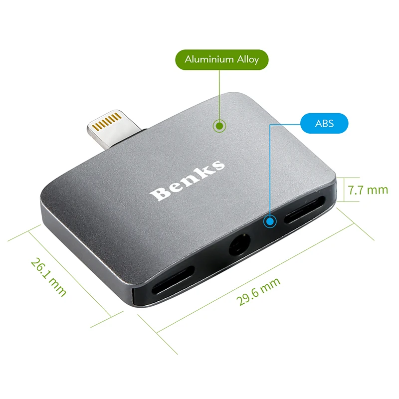 Benks 3 в 1 для iPhone аудио кабель адаптер 5 мм разъем наушников X 10 8 7 Plus зарядное