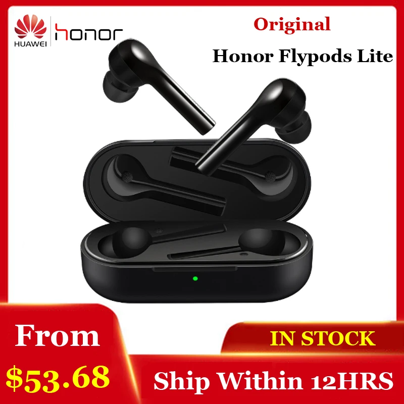 Huawei Honor Flypods Lite TWS Беспроводные Наушники Hi-Fi водонепроницаемые IP54 управление беспроводным зарядным устройством Bluetooth 4,2