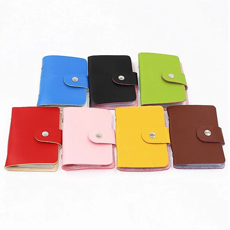 Прямая поставка мужской женский кожаный держатель для кредитных карт/Чехол