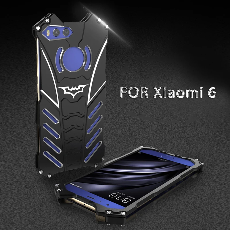 Luxury R-Just Batman Metal Armor Case For Xiaomi Mi 5 MAX 5S Plus Note 2 5C 6 in 1 Aluminum Capinhas Back Cover | Мобильные телефоны