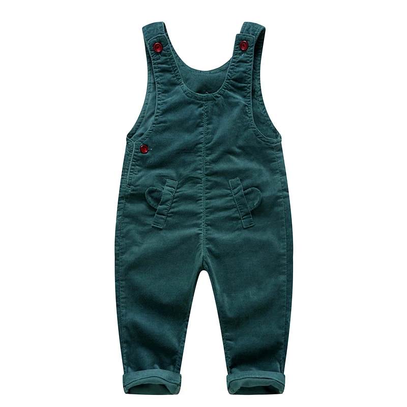 Autumn Winter Baby Clothing Sets Striped cotton rompers + corduroy overalls 2 pcs sets green girls boys Suit infant clothes | Детская